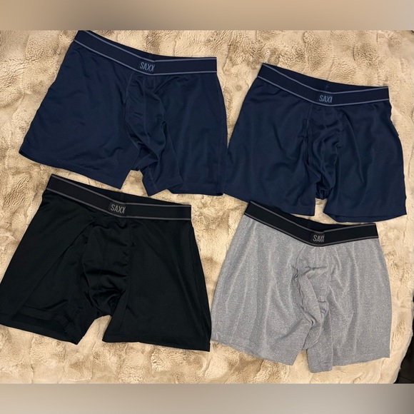 SAXX Men's Daytripper Comfort Stretch Boxer Brief Fly Briefs Men's 4 Pack size M - Picture 2 of 5